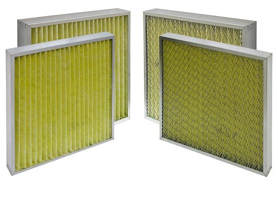 Panelfiltre til høj temperatur