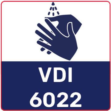 Imødekommer krav vedrørende hygiejne i henhold til VDI 6022 - forhindrer mikrobiel vækst fra fx svampe og bakterier